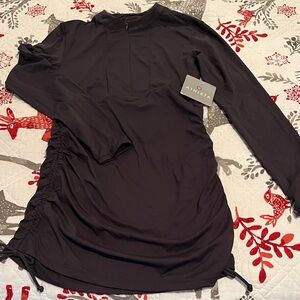 Athleta Charcoal Long Sleeve Dress